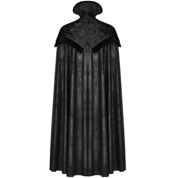 PUNK RAVE Long Manteau Cape Gothique Victorien ‘Illuminati’ Noir magasin en ligne france 9