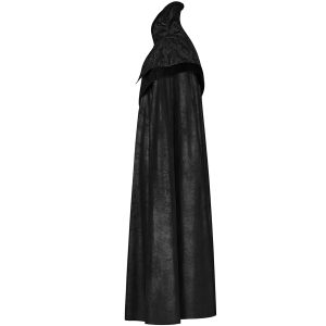 PUNK RAVE Long Manteau Cape Gothique Victorien ‘Illuminati’ Noir magasin en ligne france 30