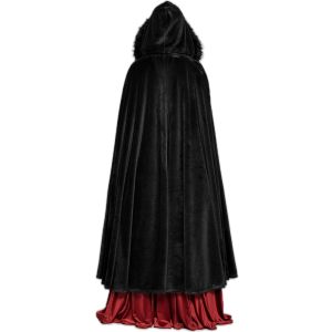 garantie de qualité PUNK RAVE Longue Cape ‘Orphelia’ Noire 17