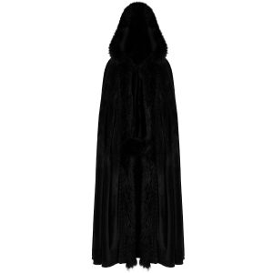 garantie de qualité PUNK RAVE Longue Cape ‘Orphelia’ Noire 23