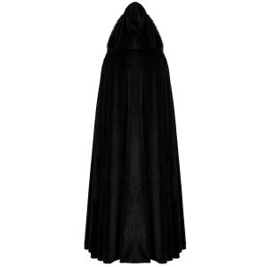 garantie de qualité PUNK RAVE Longue Cape ‘Orphelia’ Noire 25