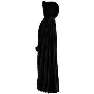 garantie de qualité PUNK RAVE Longue Cape ‘Orphelia’ Noire 27