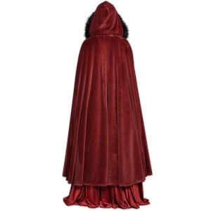 marque moins cher PUNK RAVE Longue Cape ‘Orphelia’ Rouge 16