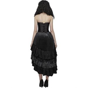 Nouvelle tendance PUNK RAVE Longue Jupe Victorienne ‘Maelyss’ Noire 18