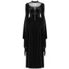 PUNK RAVE Longue Robe Gothique ‘Princessa’ Noire offre spéciale 49