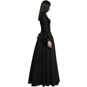 achat pas cher PUNK RAVE Longue Robe ‘Metzli’ Noire 20