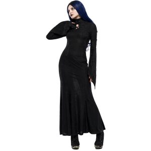 Acheter PUNK RAVE Longue Robe ‘Mina’ Noire 20