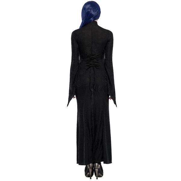 Acheter PUNK RAVE Longue Robe ‘Mina’ Noire 4