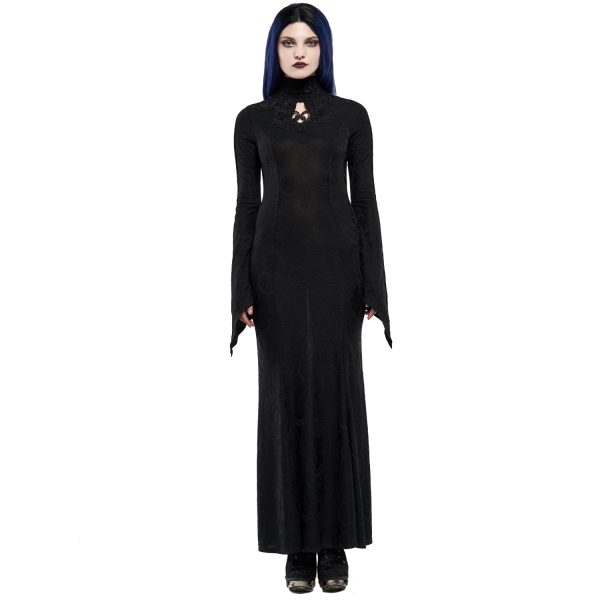 Acheter PUNK RAVE Longue Robe ‘Mina’ Noire 5