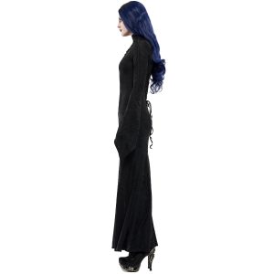 Acheter PUNK RAVE Longue Robe ‘Mina’ Noire 30