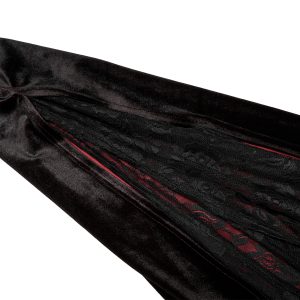 PUNK RAVE Longue Robe ‘Orphelia’ Noire Et Rouge soldes 34