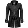 PUNK RAVE Longue Veste ‘Black Cardinal’ En Brocart Noir Acheter Maintenant 64