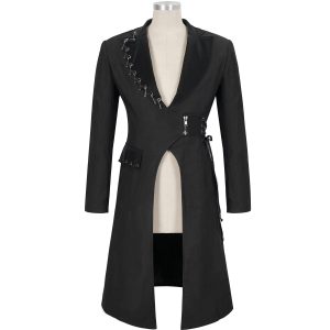 DEVIL FASHION Longue Veste ‘Cryock’ Noire site soldes 41