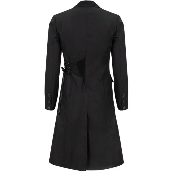 DEVIL FASHION Longue Veste ‘Cryock’ Noire site soldes 13