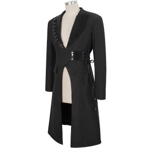 DEVIL FASHION Longue Veste ‘Cryock’ Noire site soldes 47