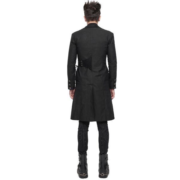 DEVIL FASHION Longue Veste ‘Cryock’ Noire site soldes 8