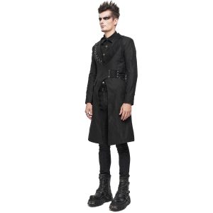 DEVIL FASHION Longue Veste ‘Cryock’ Noire site soldes 35