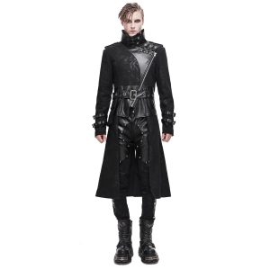 soldes luxe DEVIL FASHION Longue Veste ‘Haboolm’ Noire 24