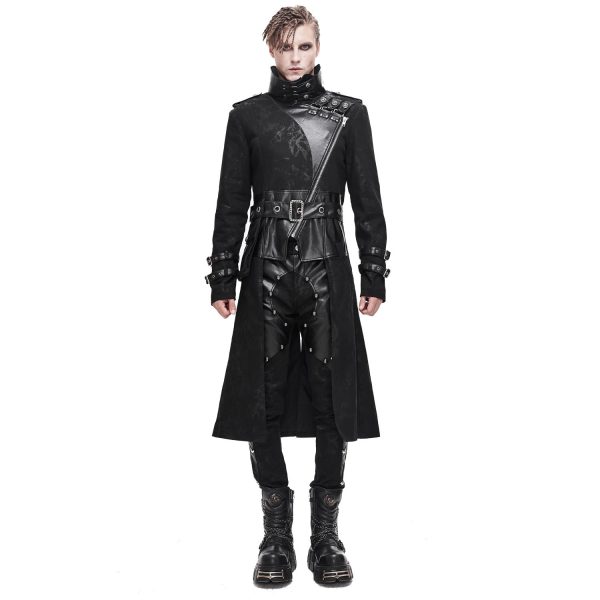 soldes luxe DEVIL FASHION Longue Veste ‘Haboolm’ Noire 3