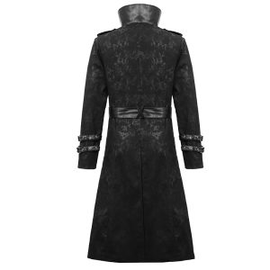 soldes luxe DEVIL FASHION Longue Veste ‘Haboolm’ Noire 42