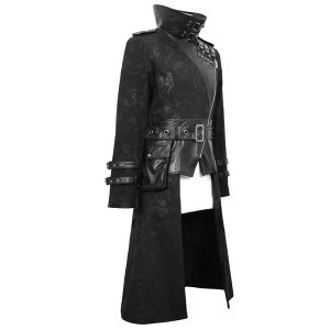 soldes luxe DEVIL FASHION Longue Veste ‘Haboolm’ Noire 44