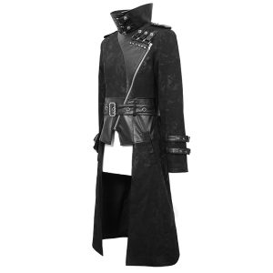 soldes luxe DEVIL FASHION Longue Veste ‘Haboolm’ Noire 46