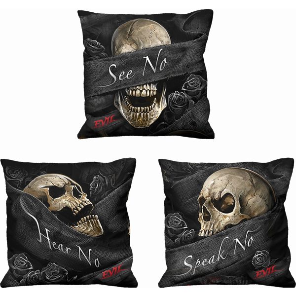 REMISE Spiral Direct Lot De 3 Coussins ‘See No Evil’ Carrés 1