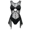 exclusivement disponibles DEVIL FASHION Maillot De Bain ‘Finely Gothic’ Noir 43