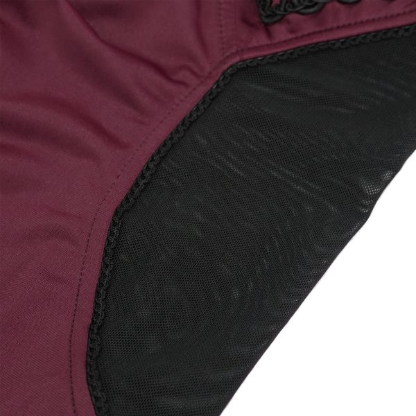 garantie de qualité DEVIL FASHION Maillot De Bain ‘Hand-Cranked’ Bordeaux Et Noir 18