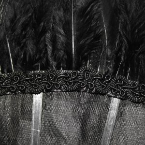 Dernières Nouveautés DEVIL FASHION Éventail ‘Drocku’ Noir Avec Plumes 51