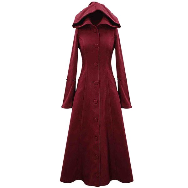 en promotion DEVIL FASHION Manteau à Capuche ‘Red Frozen’ Rouge Et Noir 9