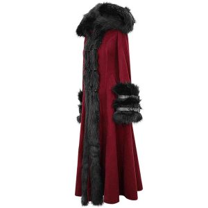 en promotion DEVIL FASHION Manteau à Capuche ‘Red Frozen’ Rouge Et Noir 36