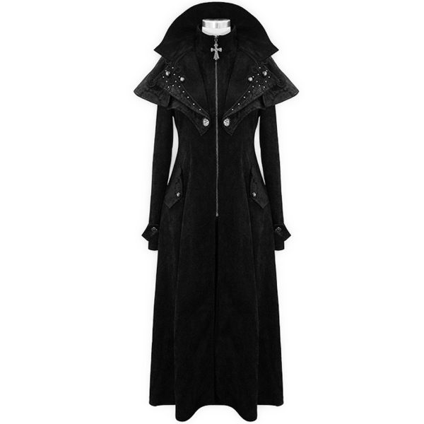 outlet DEVIL FASHION Manteau ‘Azalaïs’ Noir 1