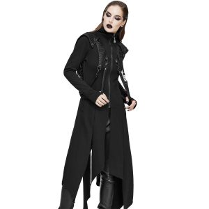 DEVIL FASHION Manteau ‘Badriyah’ Noir Nouvelle tendance 42