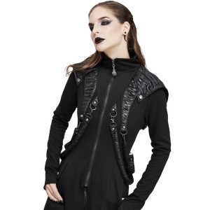 DEVIL FASHION Manteau ‘Badriyah’ Noir Nouvelle tendance 46