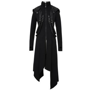 DEVIL FASHION Manteau ‘Badriyah’ Noir Nouvelle tendance 50