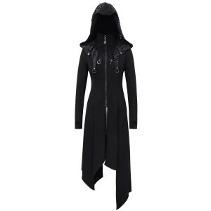 DEVIL FASHION Manteau ‘Badriyah’ Noir Nouvelle tendance 56