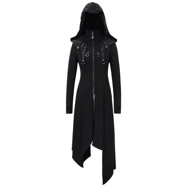 DEVIL FASHION Manteau ‘Badriyah’ Noir Nouvelle tendance 19