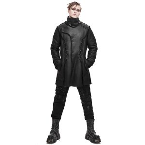 DEVIL FASHION Manteau ‘Dark Waste’ Noir meilleure qualité 19