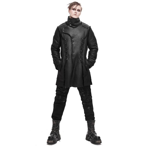 DEVIL FASHION Manteau ‘Dark Waste’ Noir meilleure qualité 3