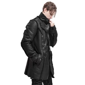 DEVIL FASHION Manteau ‘Dark Waste’ Noir meilleure qualité 23