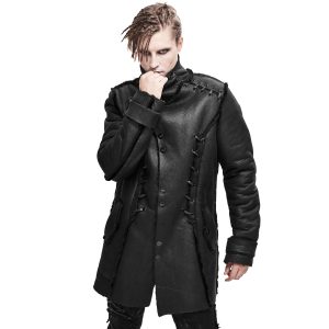 DEVIL FASHION Manteau ‘Dark Waste’ Noir meilleure qualité 25