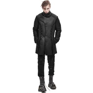 DEVIL FASHION Manteau ‘Dark Waste’ Noir meilleure qualité 27