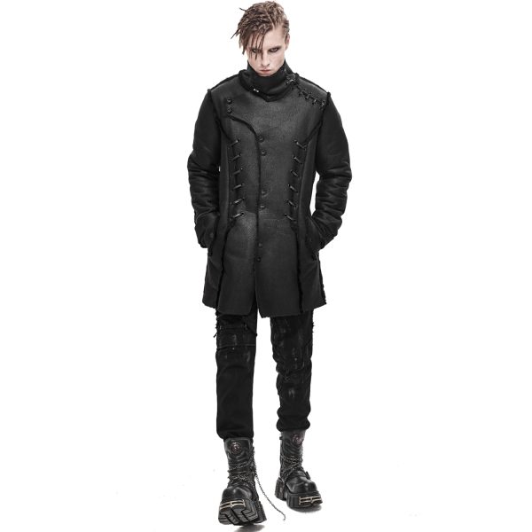 DEVIL FASHION Manteau ‘Dark Waste’ Noir meilleure qualité 7