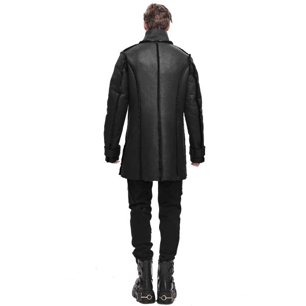 DEVIL FASHION Manteau ‘Dark Waste’ Noir meilleure qualité 8