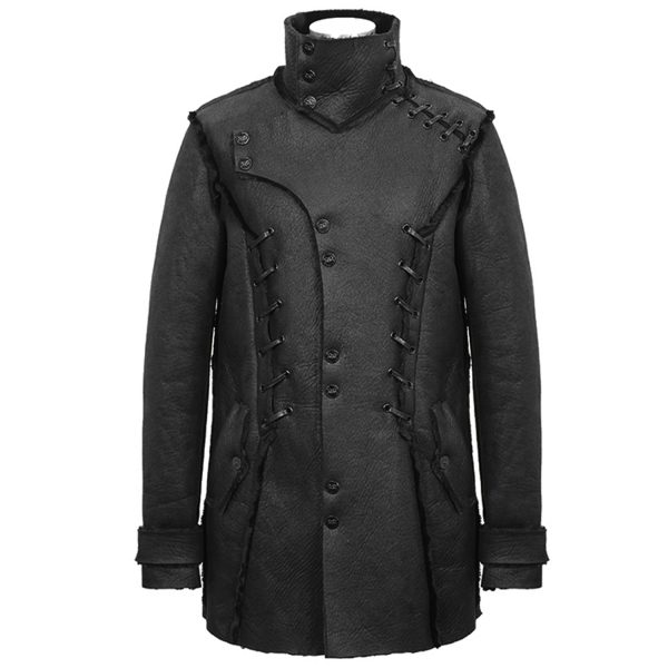 DEVIL FASHION Manteau ‘Dark Waste’ Noir meilleure qualité 1