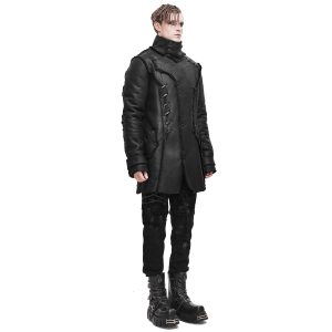 DEVIL FASHION Manteau ‘Dark Waste’ Noir meilleure qualité 31