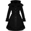 Protections acheteurs Pyon Pyon Manteau Gothic Lolita à Capuche ‘Dolly’ Noir 41