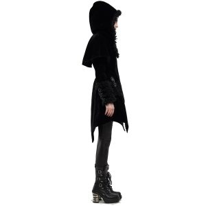 PUNK RAVE Manteau Gothic Lolita ‘Witchnight’ Noir à Capuche luxe soldes 20