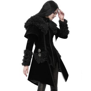 PUNK RAVE Manteau Gothic Lolita ‘Witchnight’ Noir à Capuche luxe soldes 24